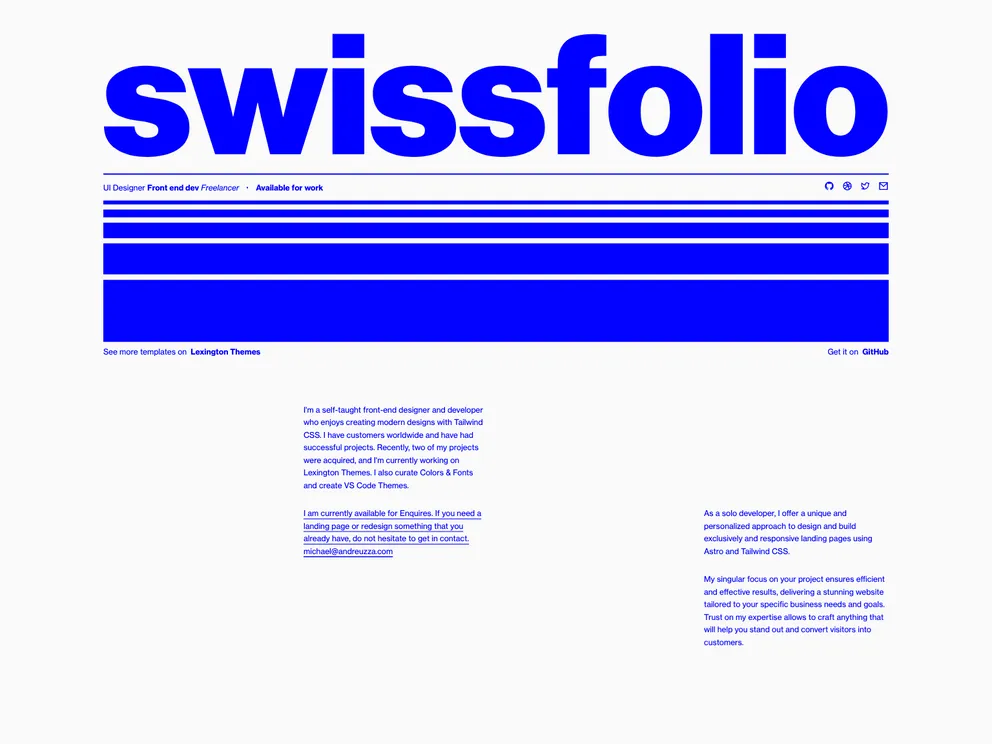 Swissfolio screenshot