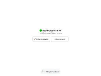 Astro Pwa Starter screenshot